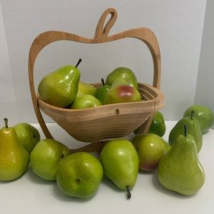 Collapsible Wooden Fruit Basket
